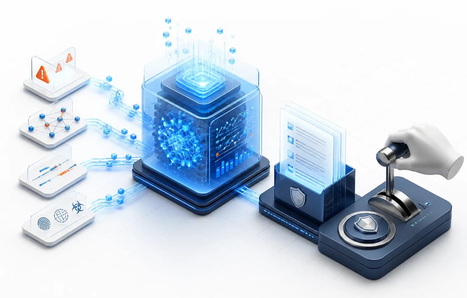 AI-assisted investigation preparing evidence for a human-controlled verdict