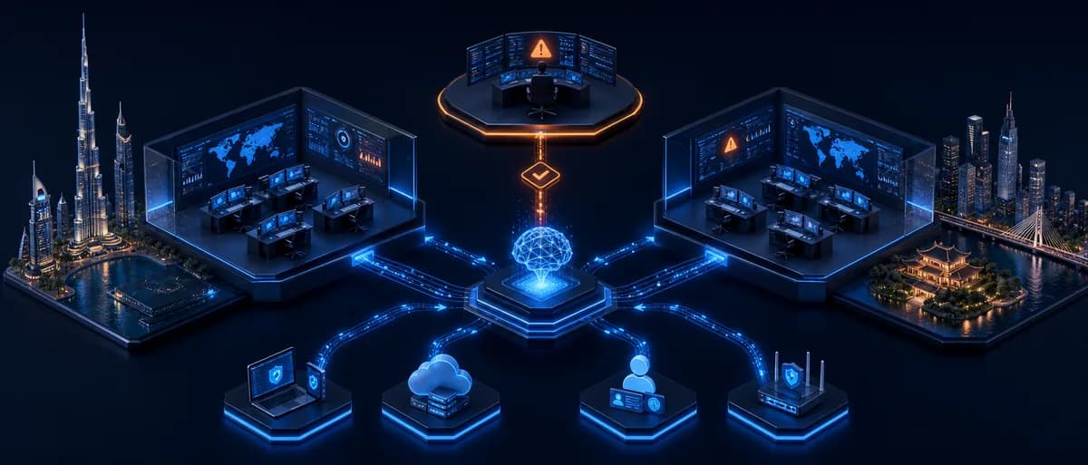 24/7 SOC & Managed Detection defensive security illustration